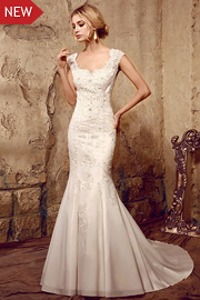 applique wedding dresses - JW2609