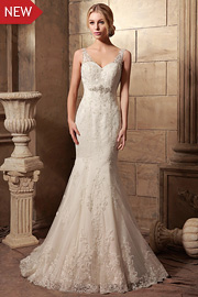 natural waist wedding dresses - JW2621