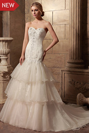 natural waist wedding dresses - JW2624