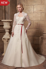 natural waist wedding dresses - JW2636
