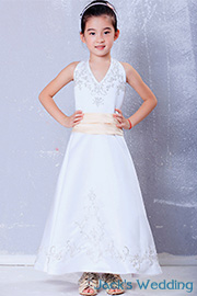 White flower girl dresses - JW1719