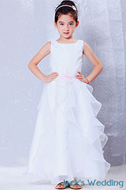 White flower girl dresses - JW1708