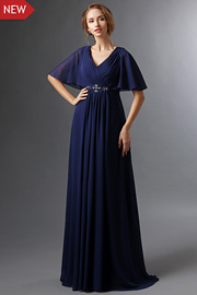 mother of the bride Blue dresses - JW2687