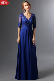 mother of the bride Blue dresses - JW2689