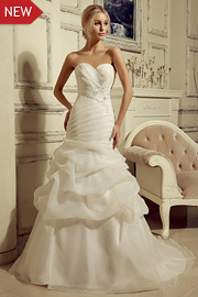 fit and flare bridal dresses - JW2648